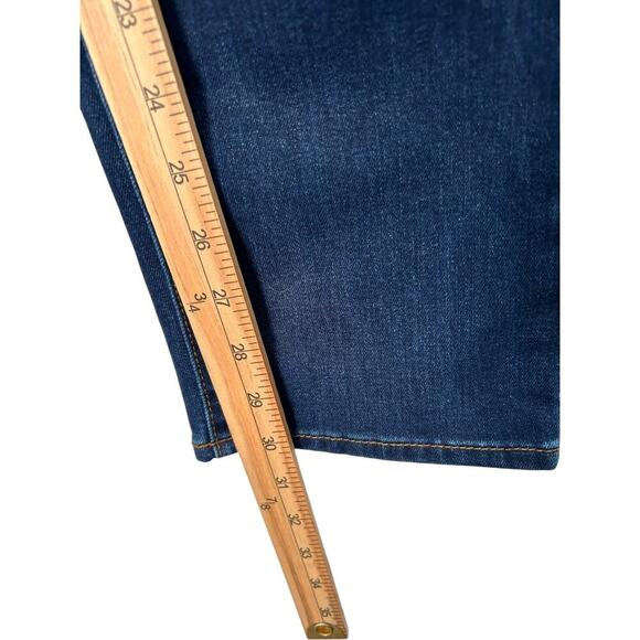 Old Navy Jeans Wmens Size 16 Long Power Slim Straight Mid Rise Stretch Denim - Picture 11 of 12